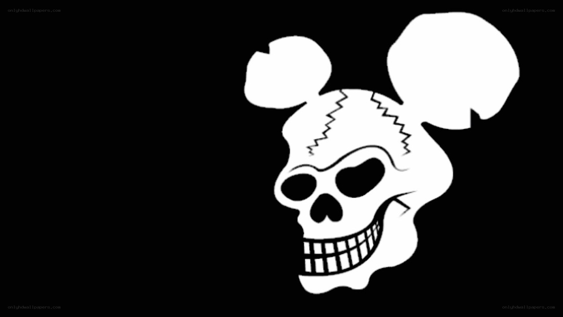 skull with mouse ears