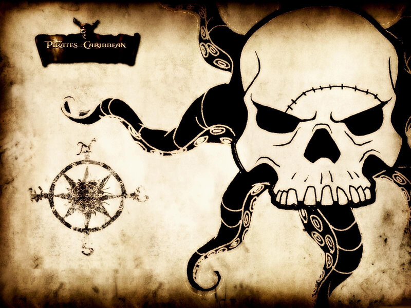 Skull with Octopus Tentacles — Black