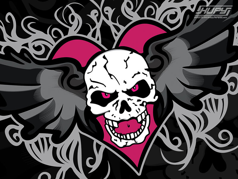 skull with pink accents