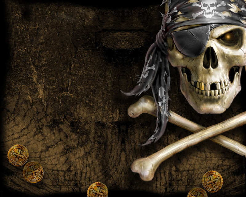 Skull with Pirate Bandana