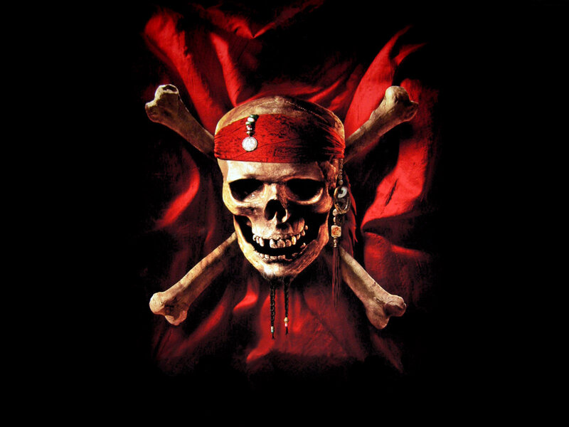 skull with pirate flag