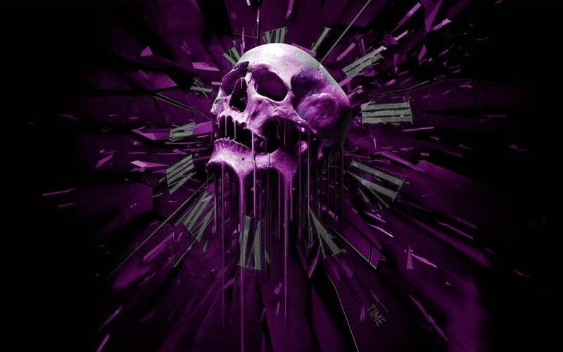 Skull with Purple Liquid