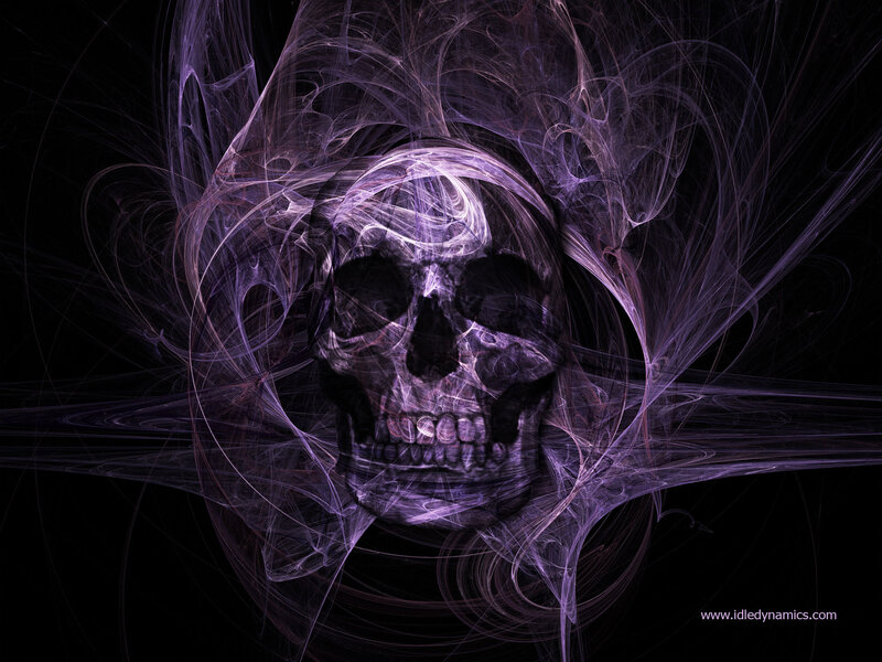 Skull with Purple Smoke