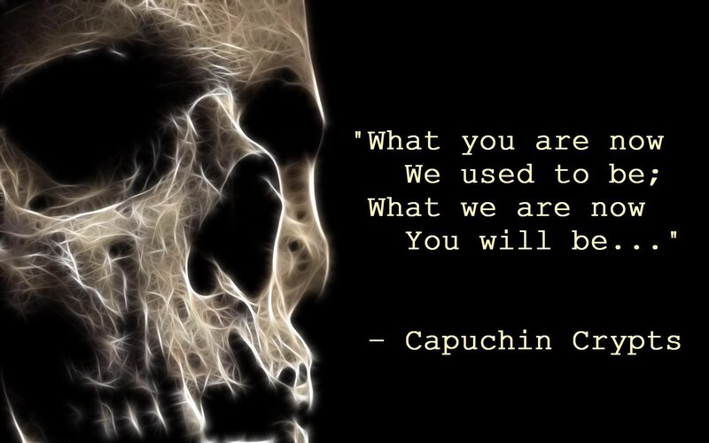 Skull with quote