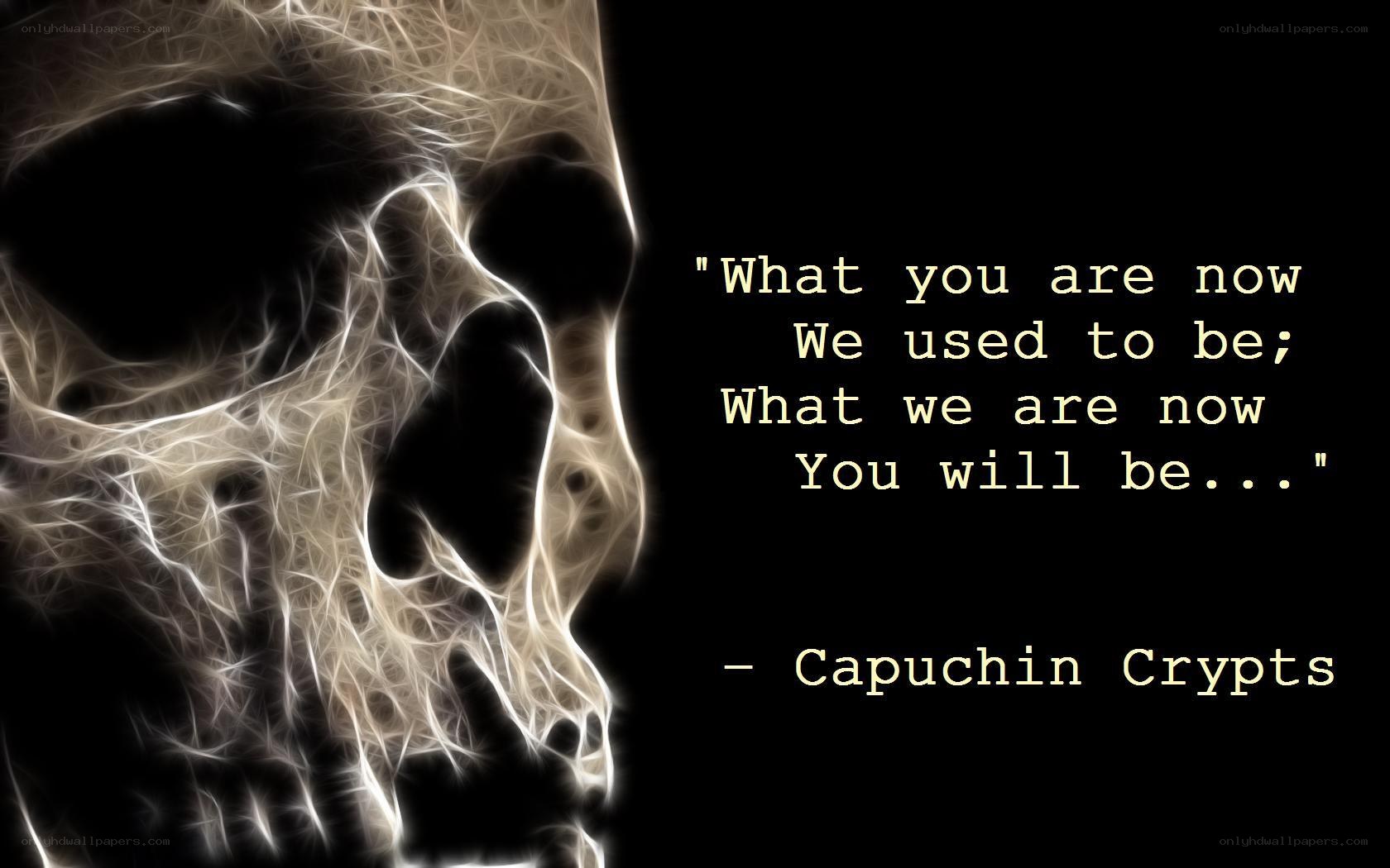 Skull with quote