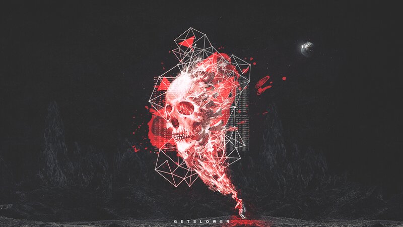 Skull with Red Energy
