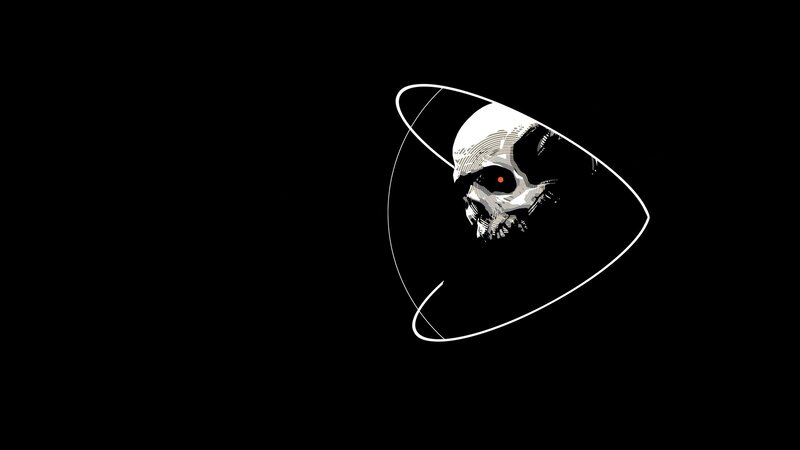 Skull with Red Eye