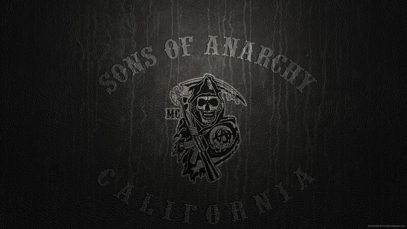 Skull with Scythe and Gun — Black