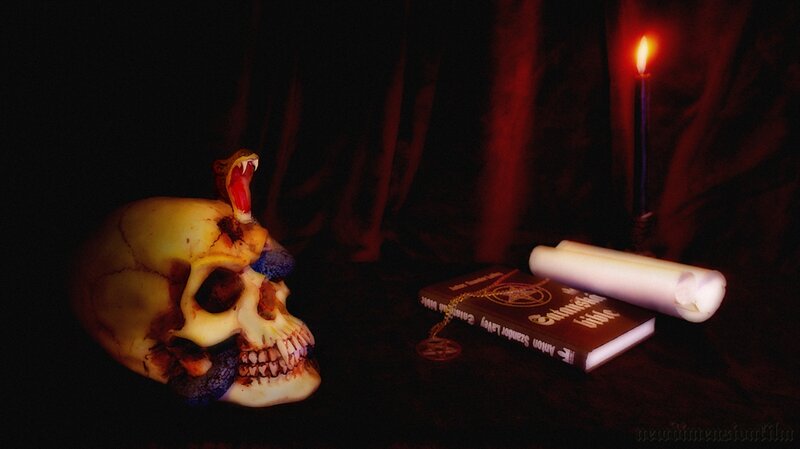 Skull with Snake