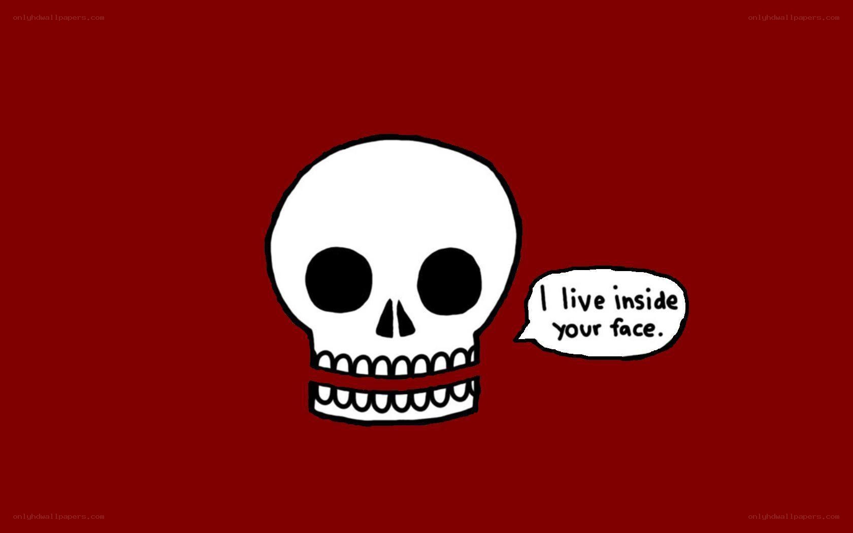 skull with speech bubble