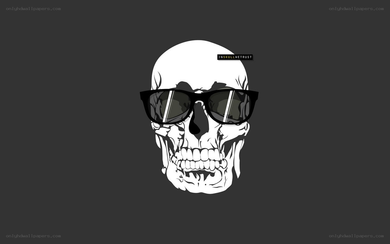 skull with sunglasses