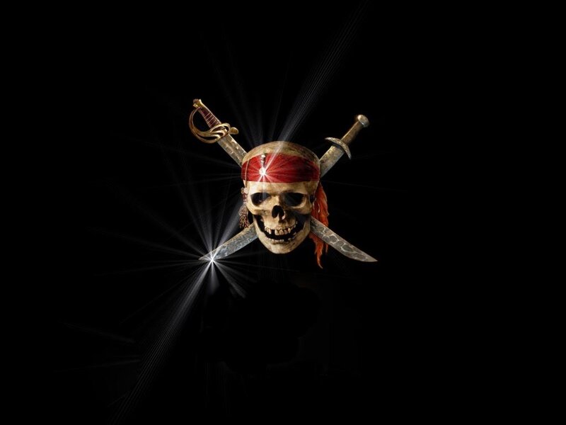 Skull with Swords — Black, Dramatic