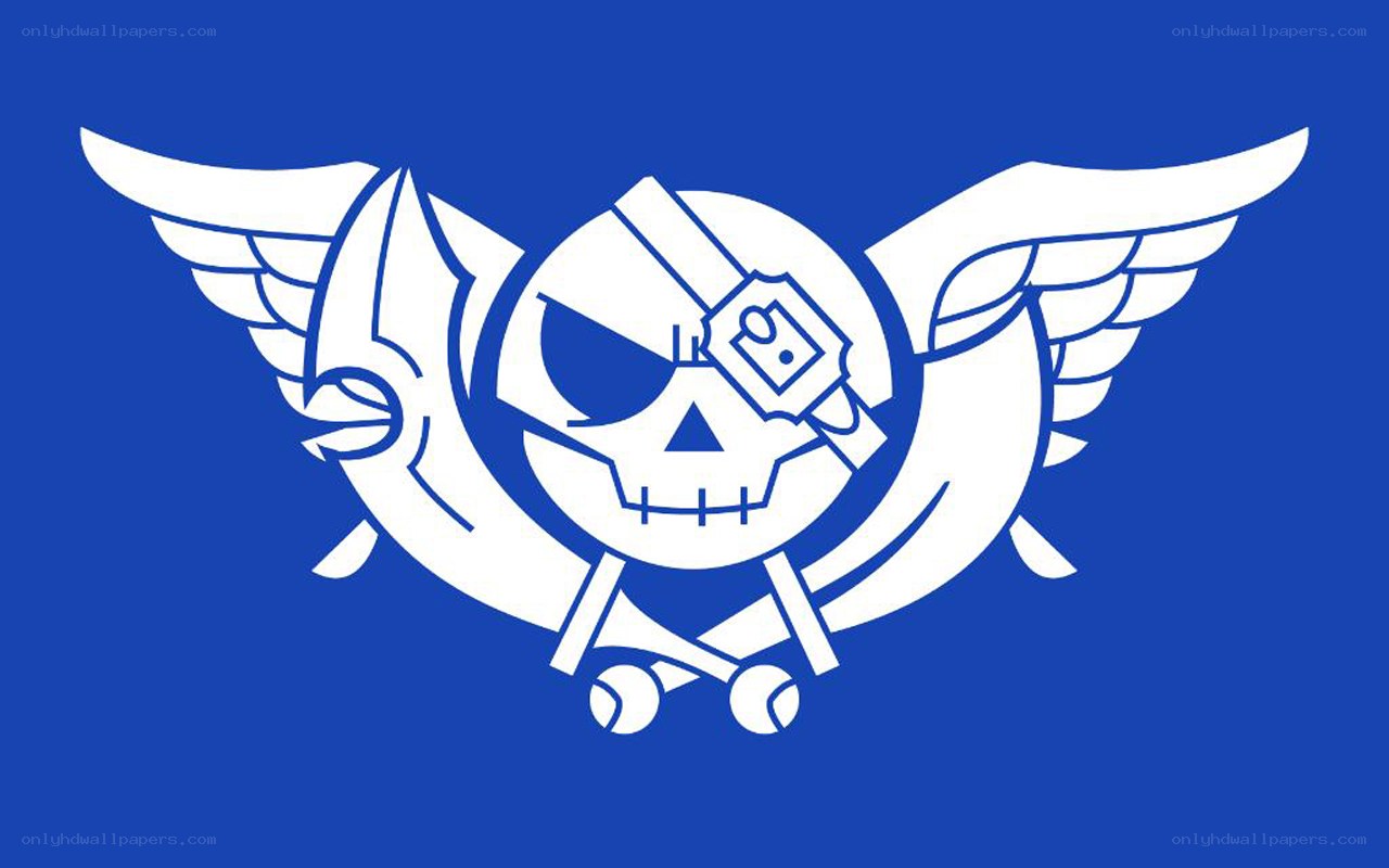 skull with wings and goggles