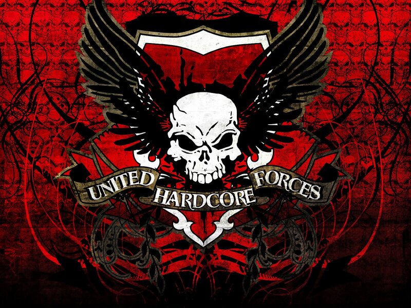 Skull with Wings Emblem — Red