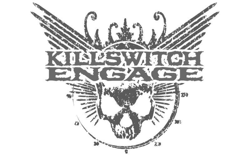 Skull with Wings Logo — Black, Aggressive, Illustration