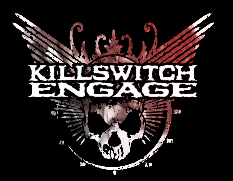 Skull with Wings Logo — Black, Dark