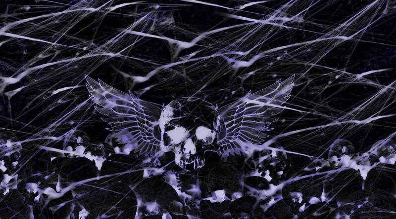 Skull with Wings