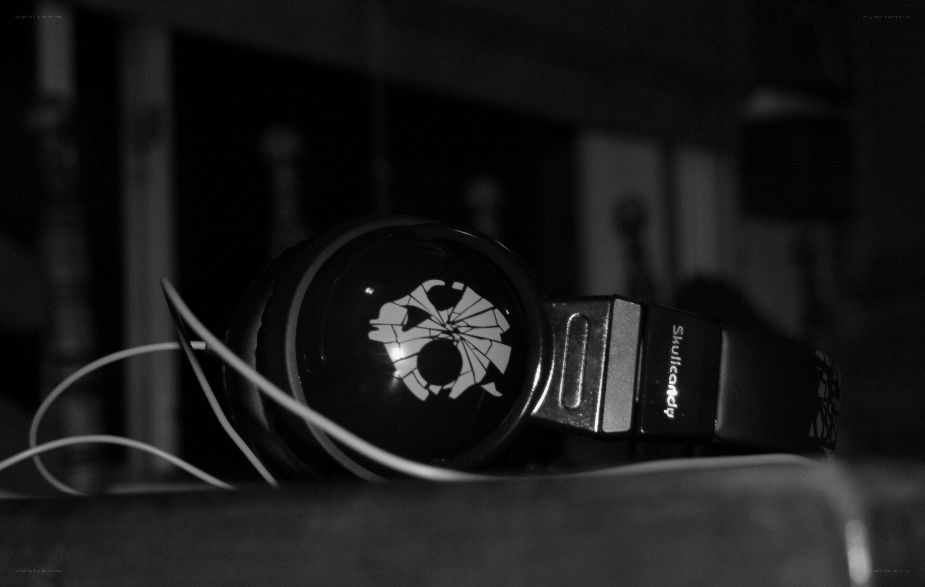 Skullcandy headphones on surface