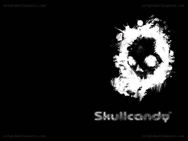 Skullcandy logo with splatter design