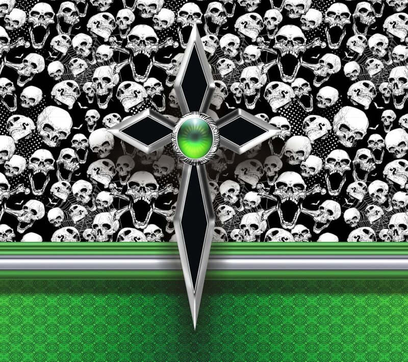 Skulls and Crossbones — Black