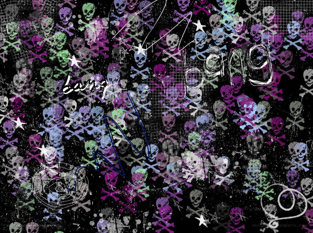 skulls and crossbones pattern