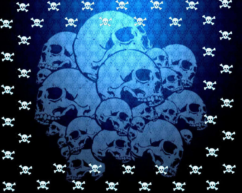 skulls and crossbones pattern
