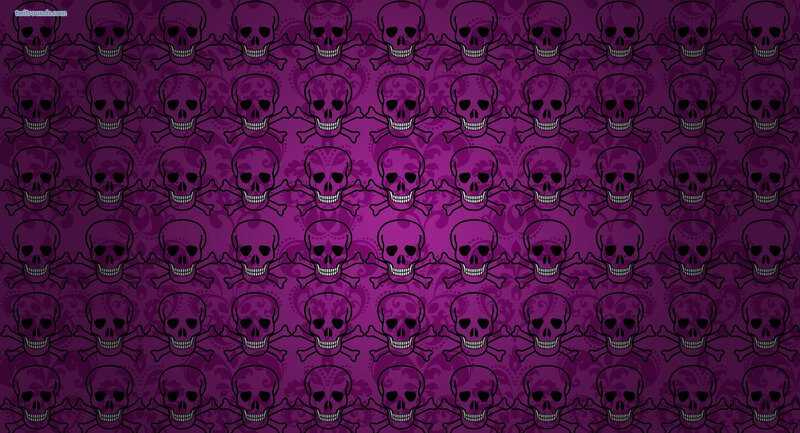 Skulls and Crossbones — Purple