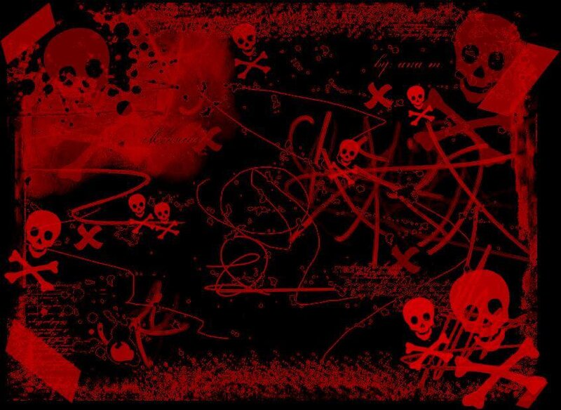 Skulls and Crossbones — Red