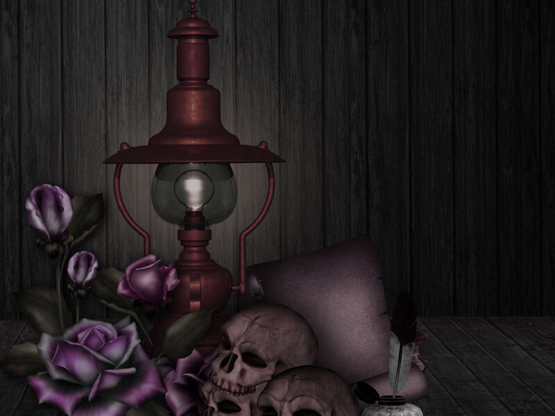 Skulls and Purple Roses