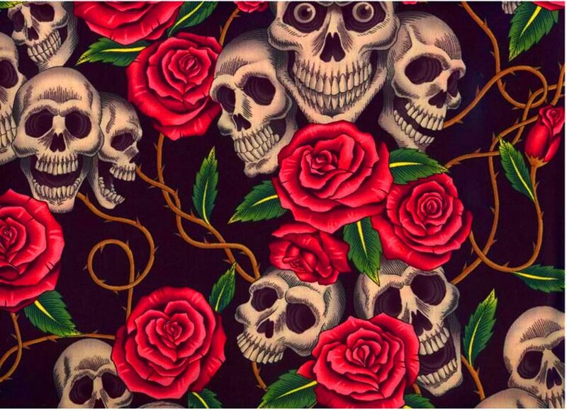Skulls and Red Roses