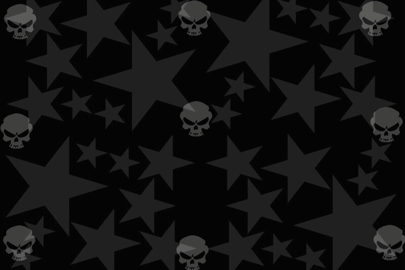skulls and stars pattern