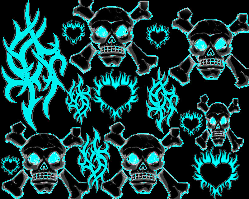 Skulls and Tribal Designs