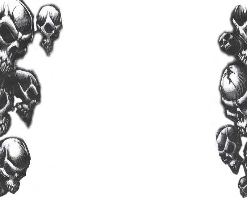 skulls border design
