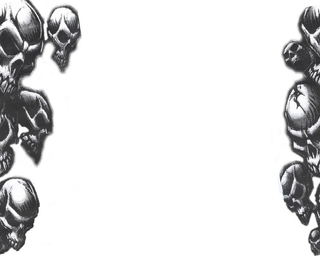 skulls border design