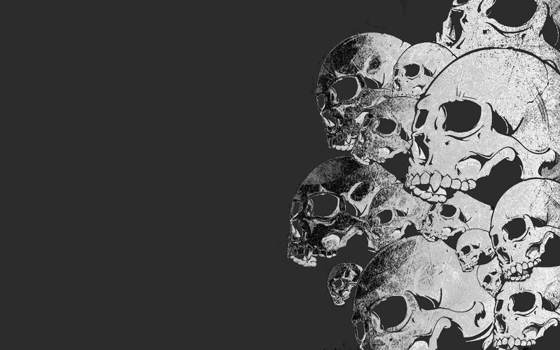 skulls collage wallpaper