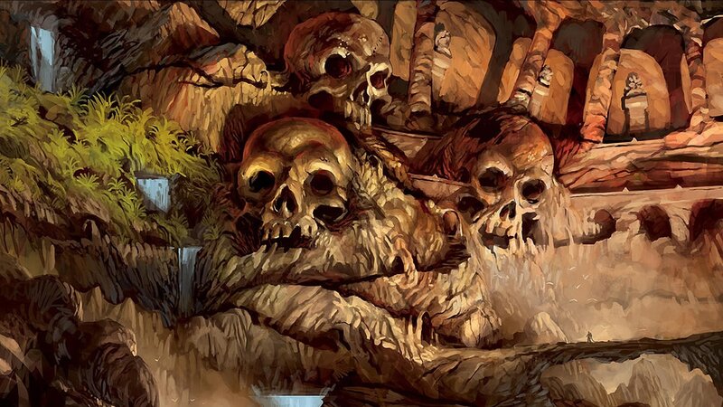 Skulls in Cave Ruins