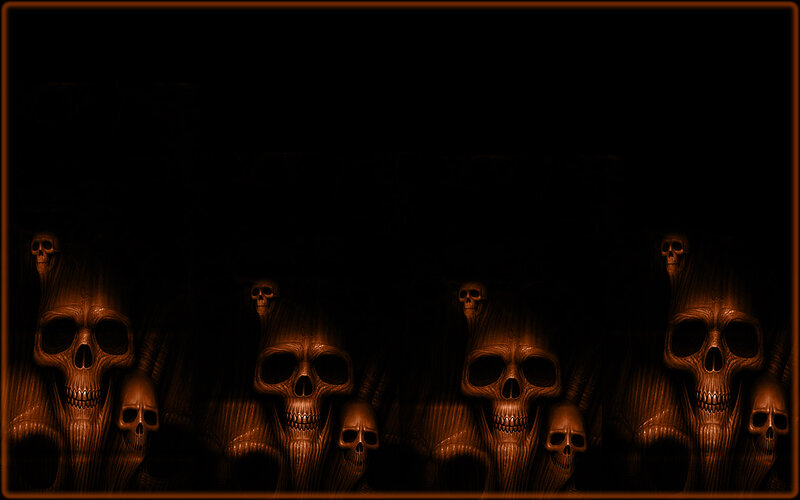 Skulls in Dark Background