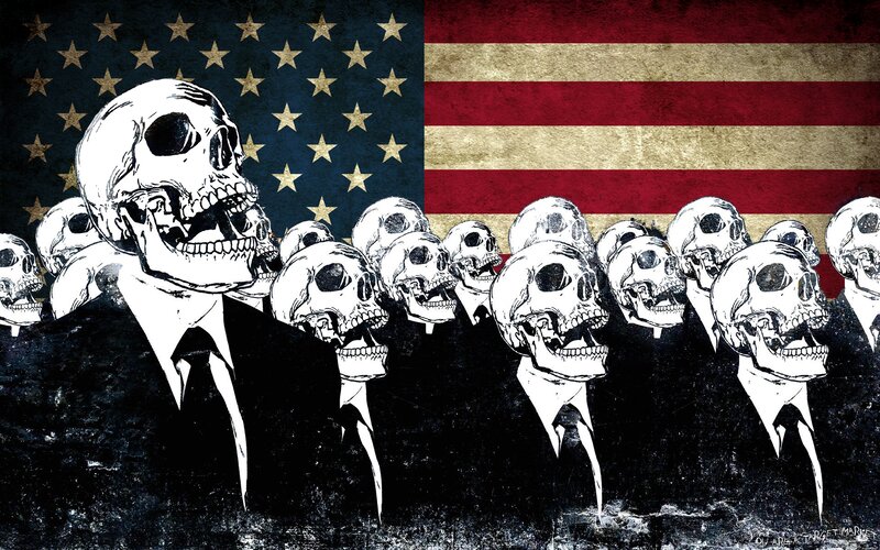 Skulls in Suits — Black, Dark