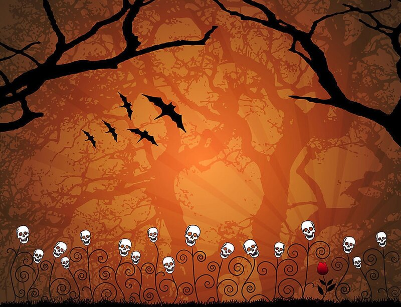 Skulls on Vines