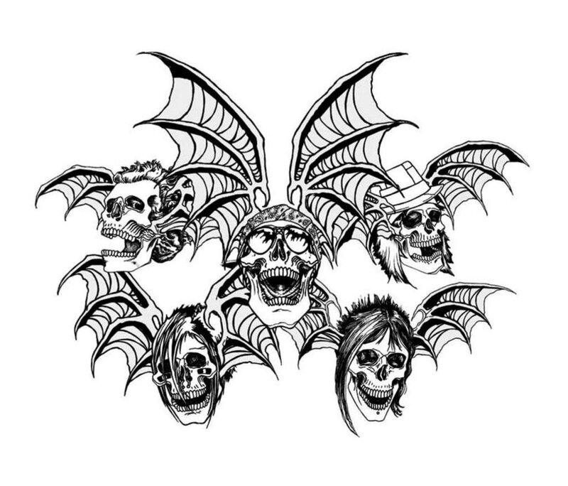 skulls with bat wings