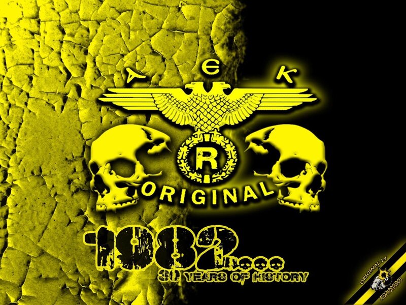 Skulls with Eagle Emblem — Yellow