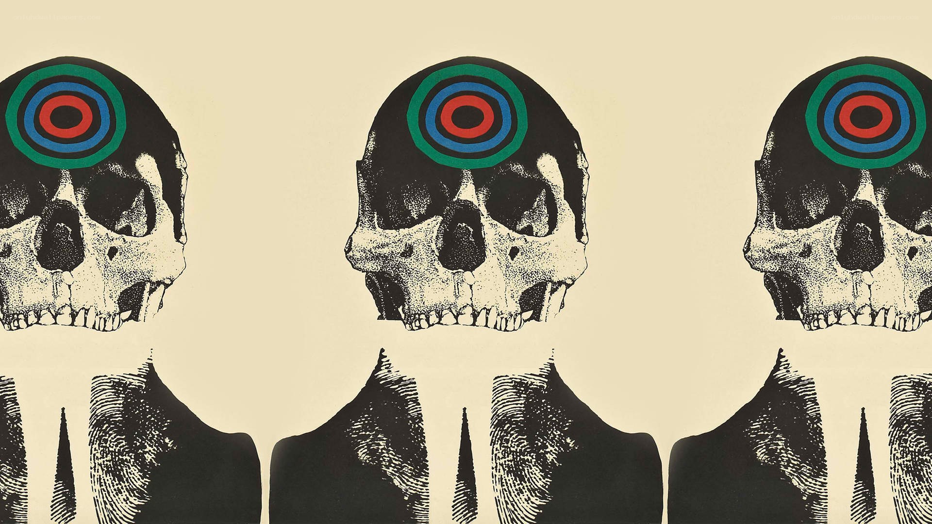 Skulls with Target Circles