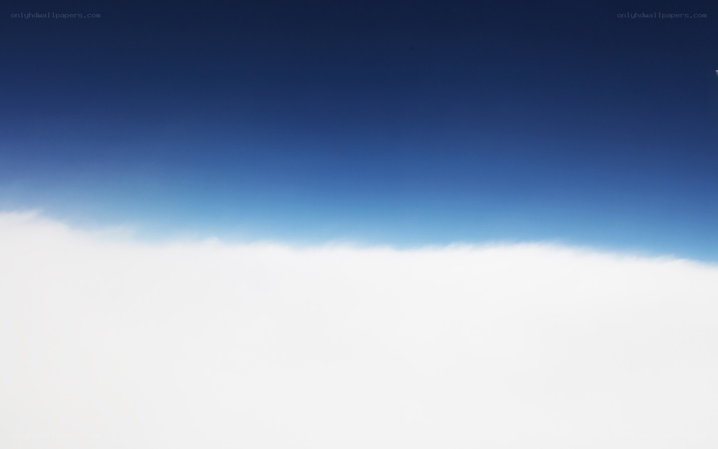 sky and clouds from above
