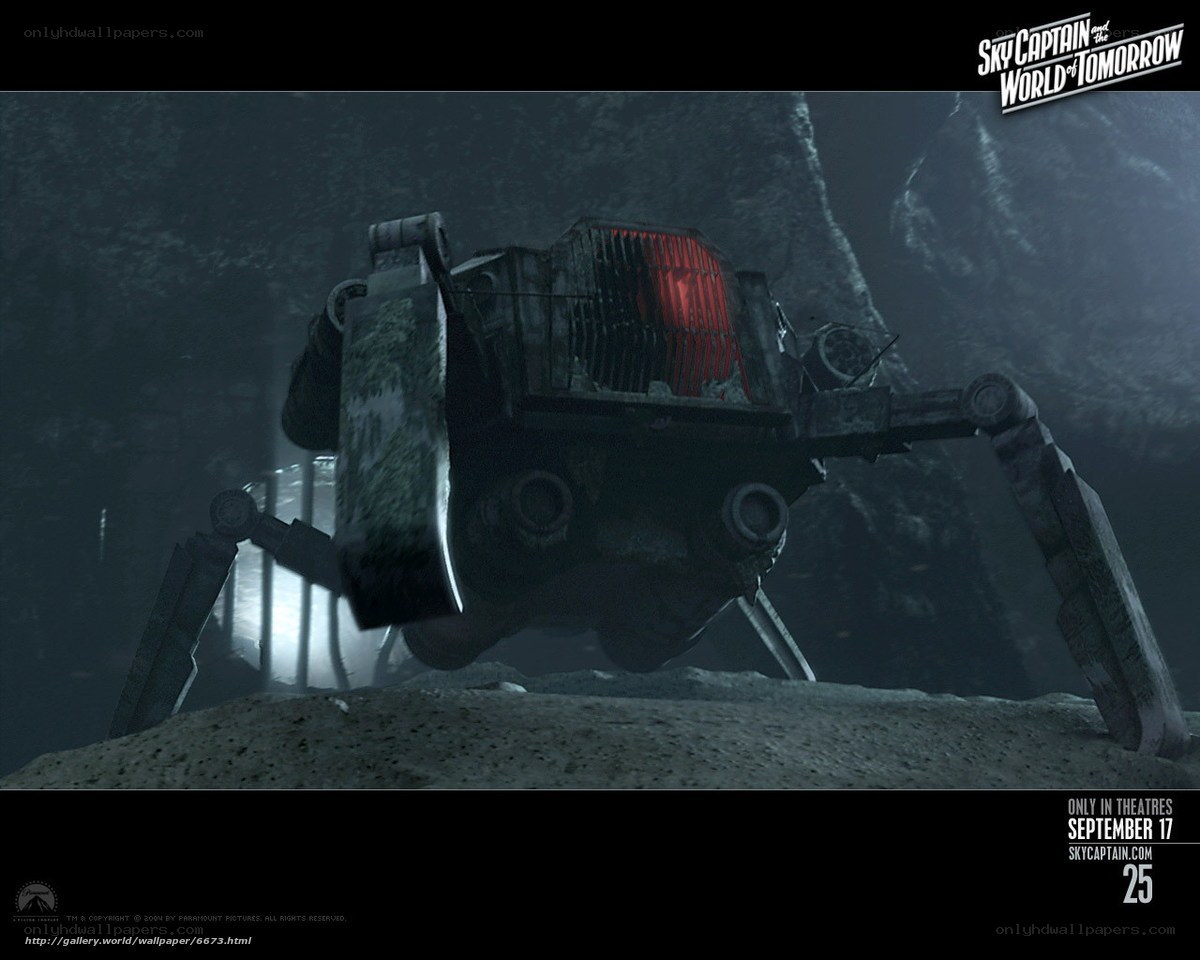 Sky Captain robot in cave