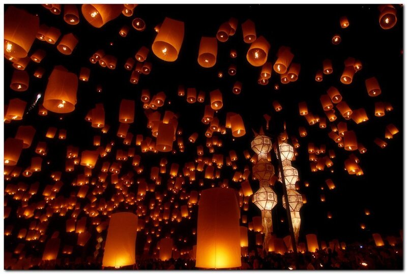 Sky Filled with Lanterns