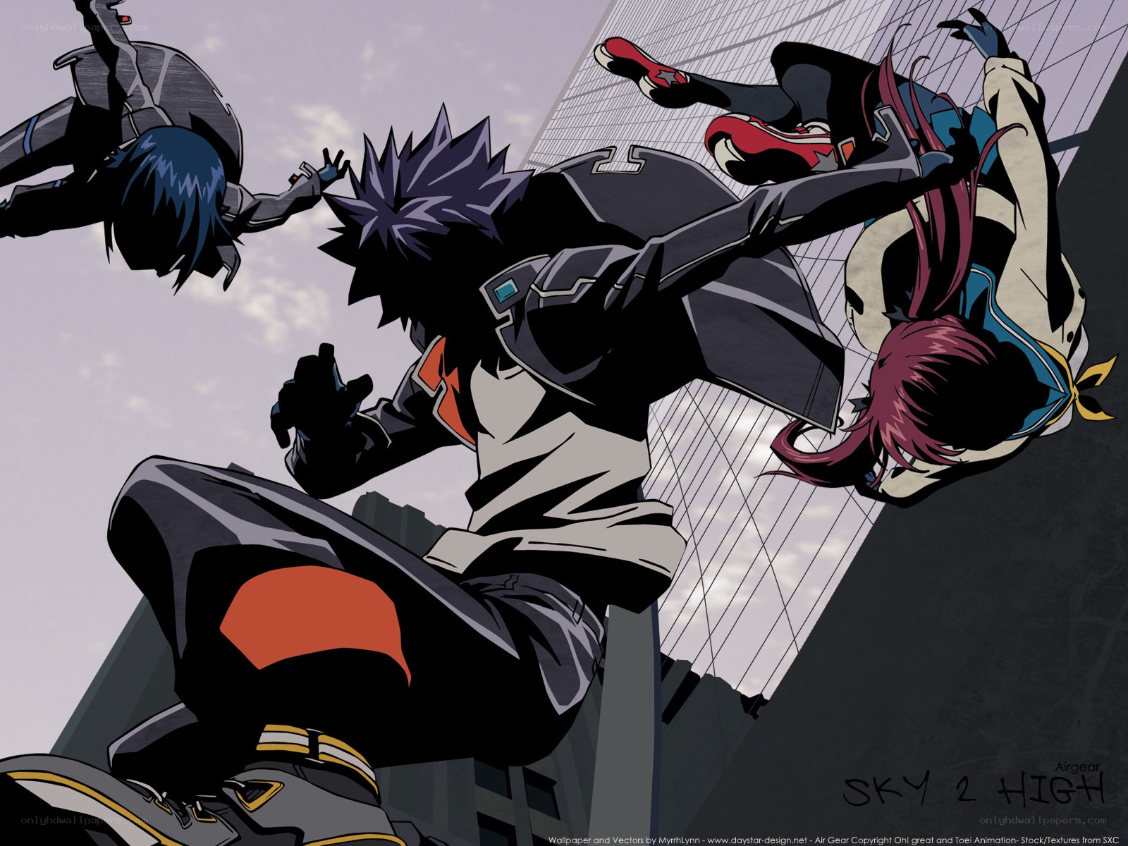 Sky High anime action scene