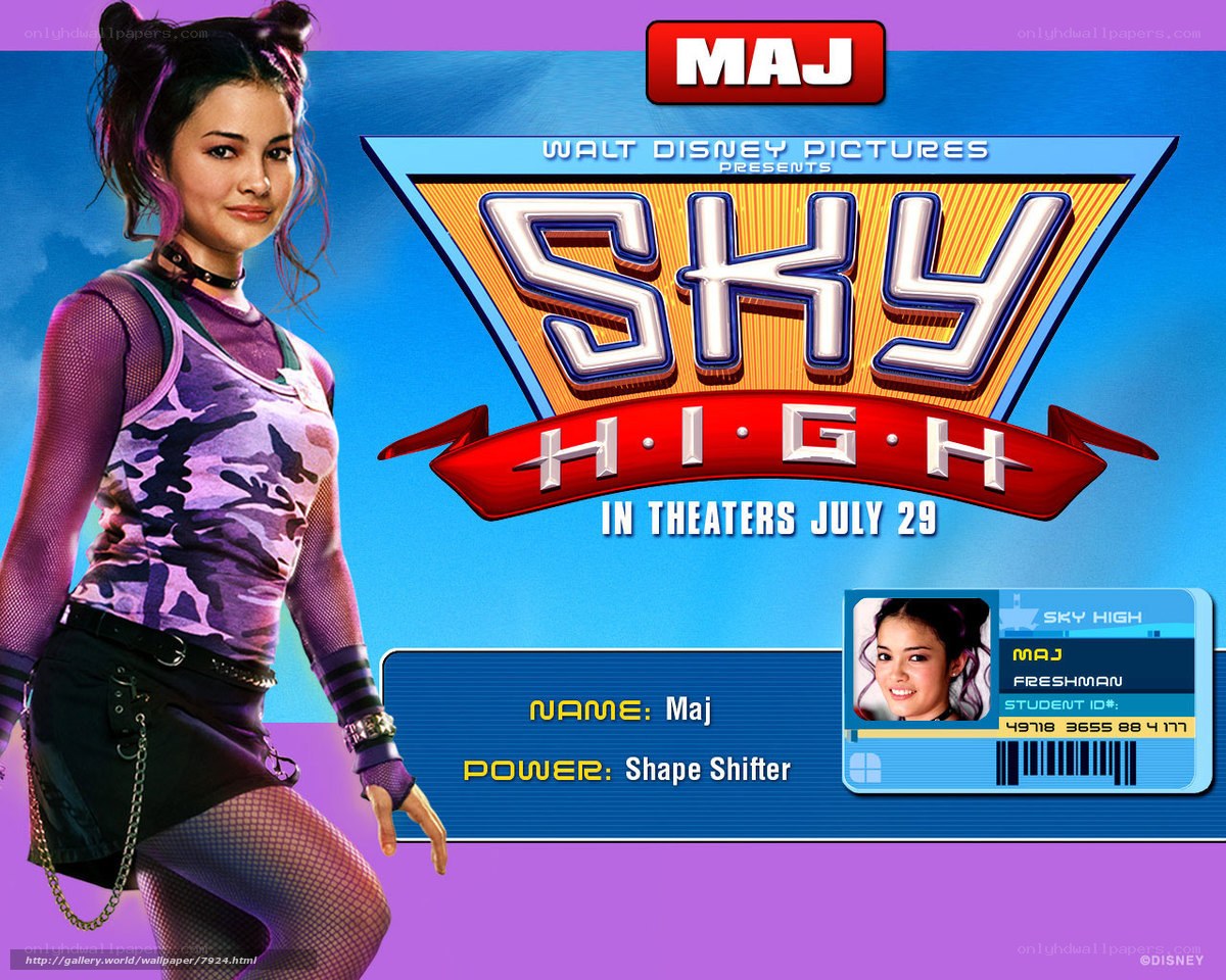 Sky High character poster
