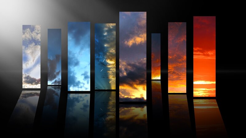 Sky Panels in Dark Room