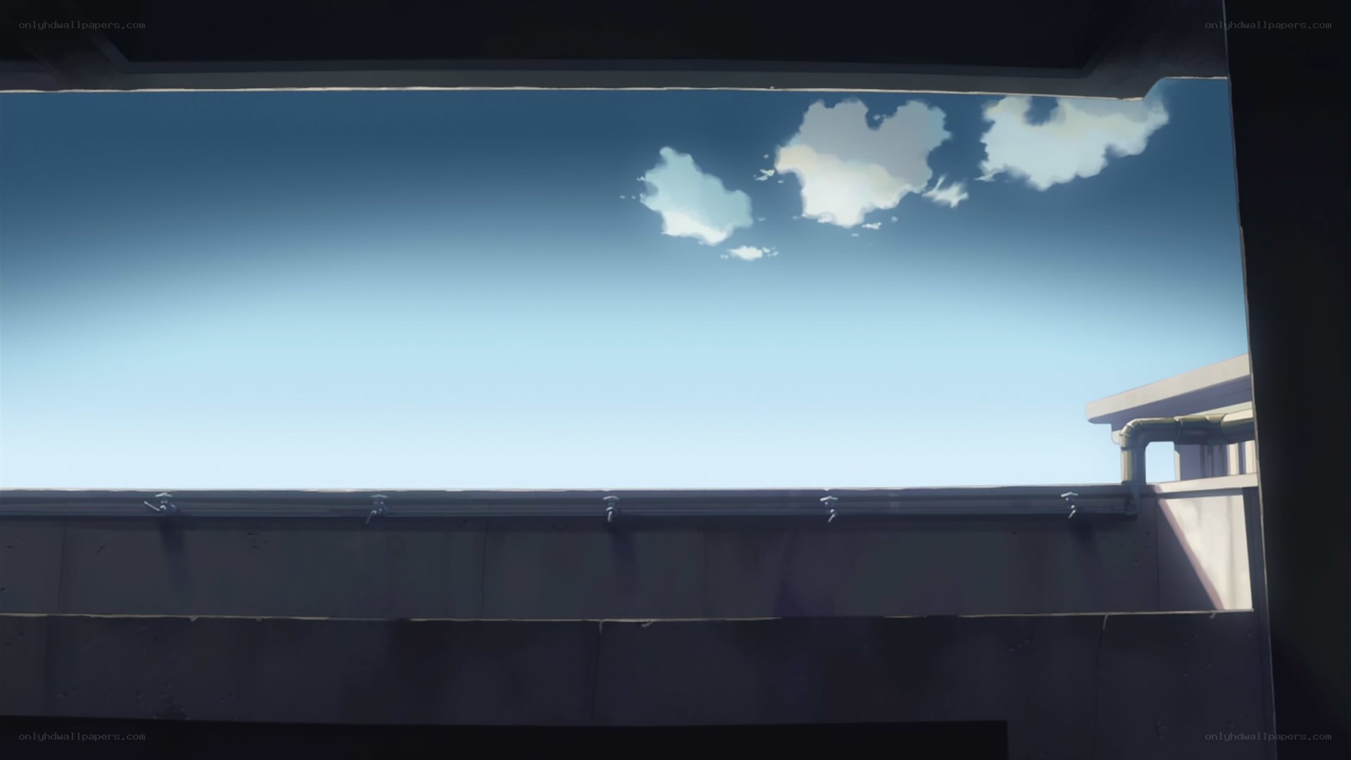 sky view from rooftop