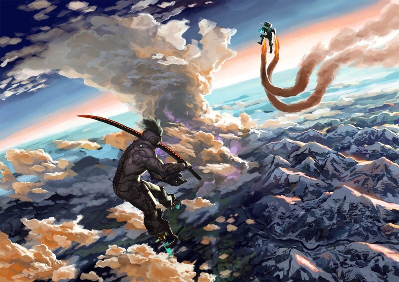 Sky warriors in combat